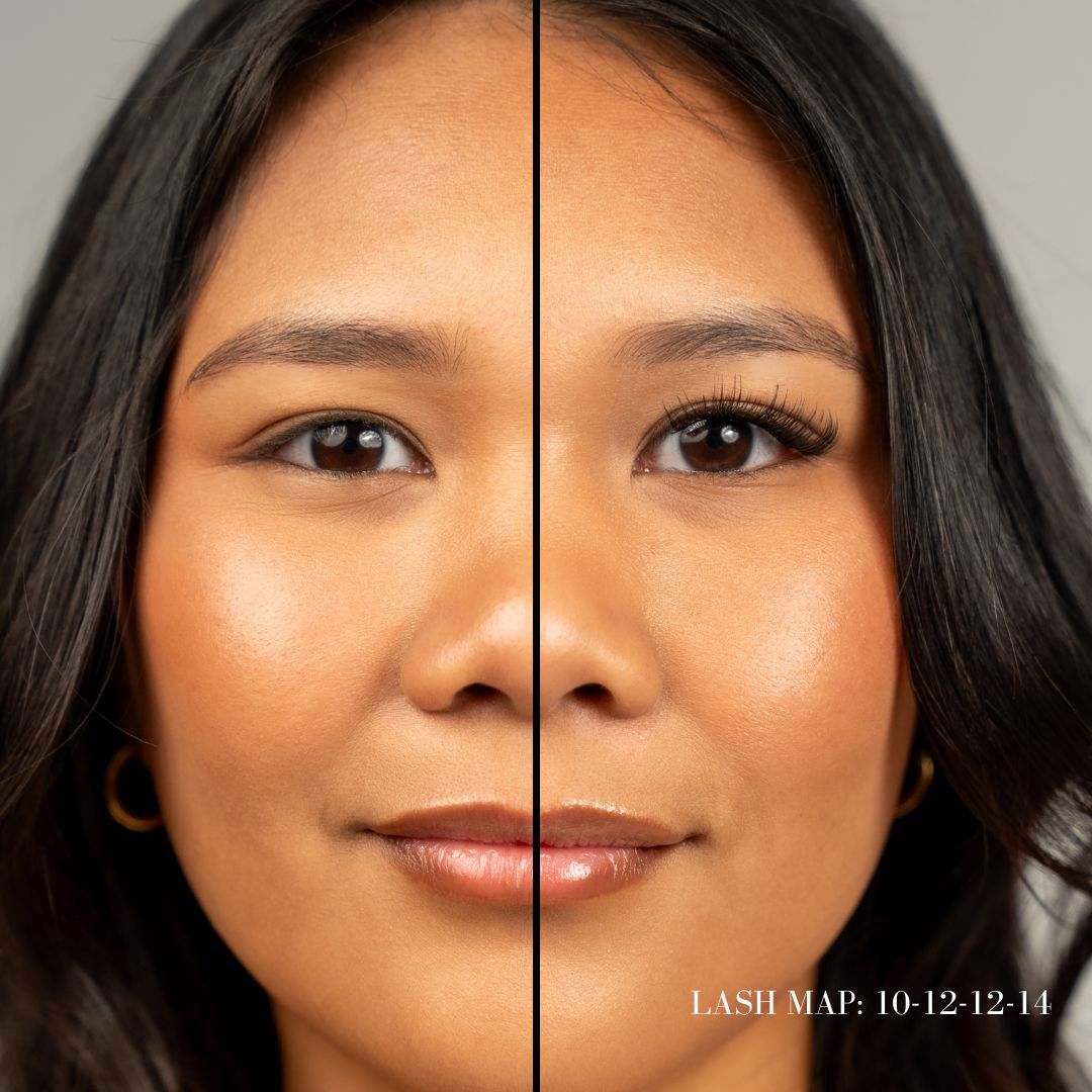 Before and after easy eyelash extensions at home. | eyelash extensions