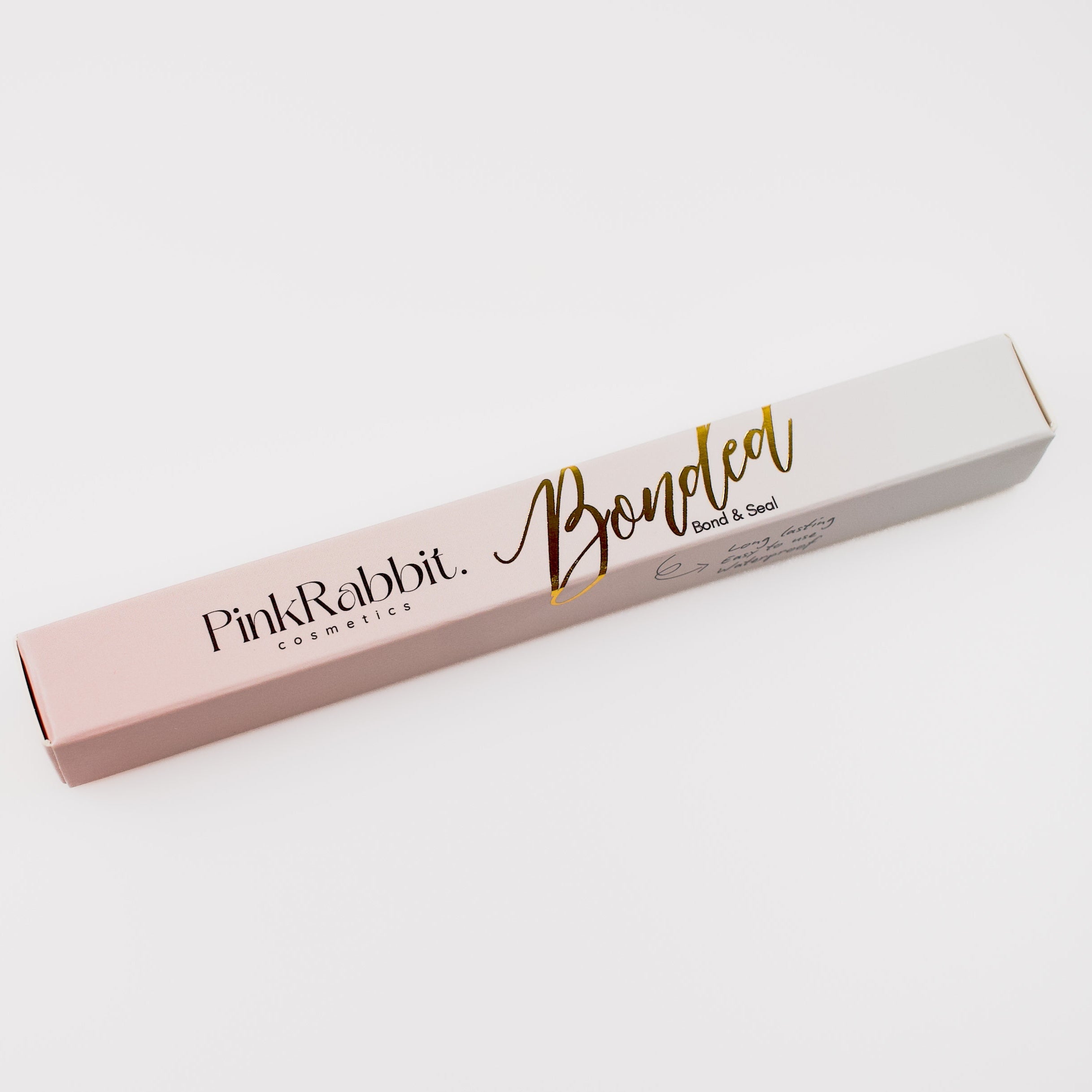PinkRabbit cosmetics Bonded product bond and seal packaging on a white background